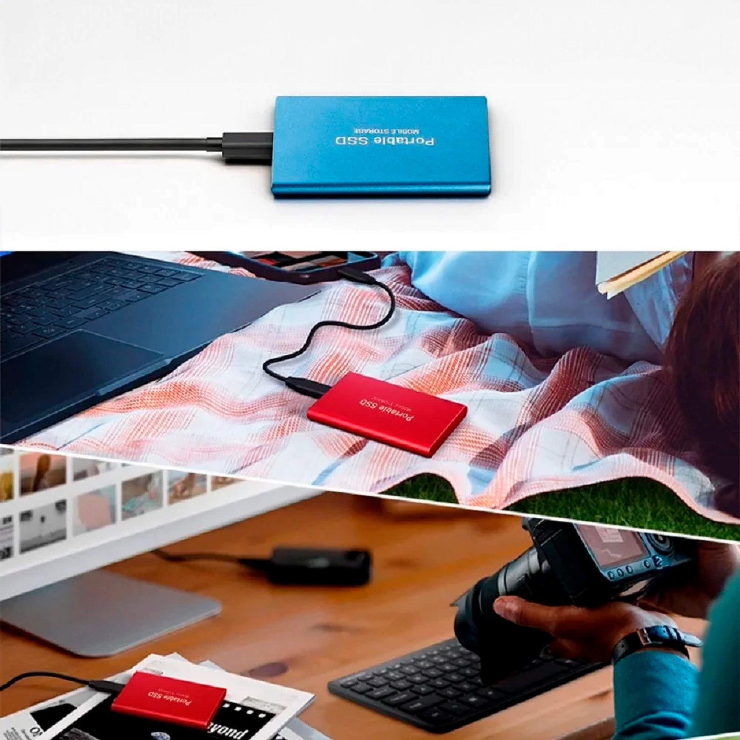 Externe SSD-Festplatte, Festplattenlaufwerk SSD 1, 2, 4, 8, 12, 16, 32, 64 TB, 500GB extern