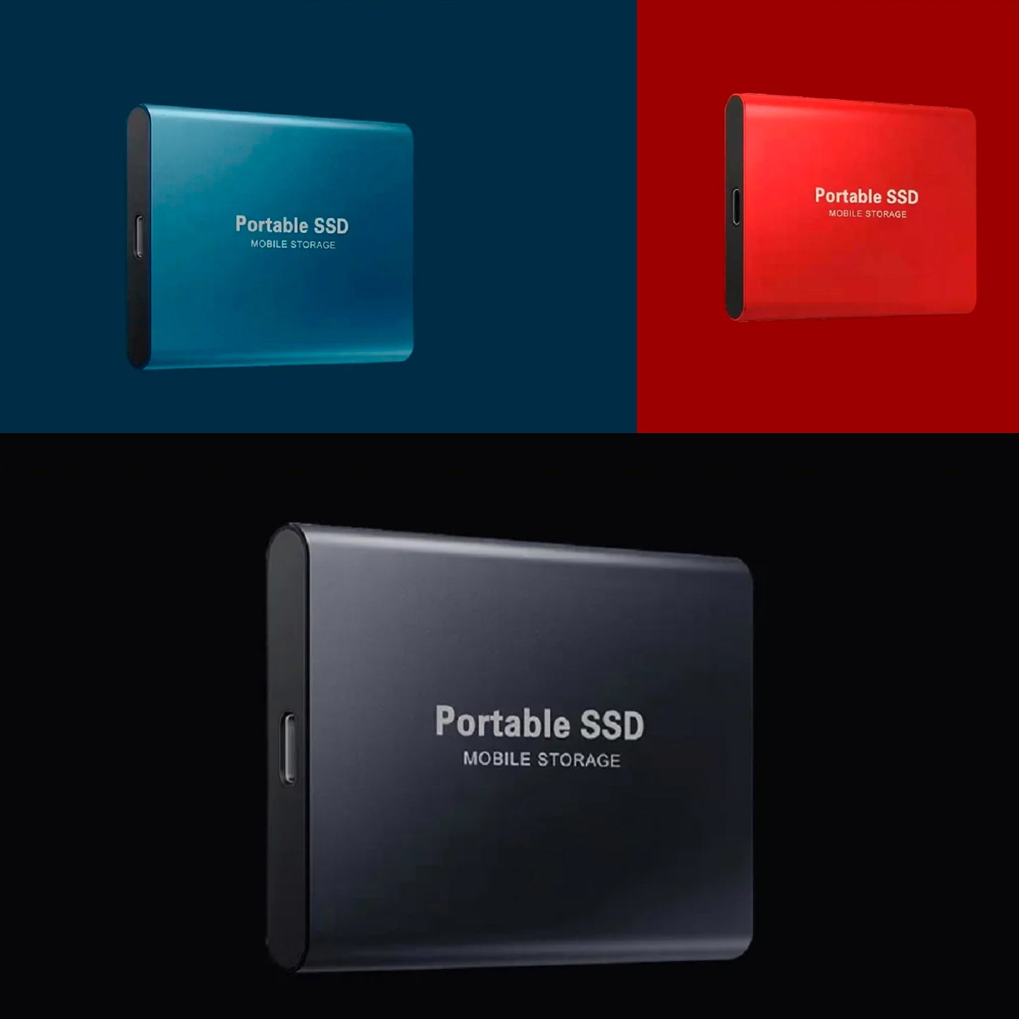 Externe SSD-Festplatte, Festplattenlaufwerk SSD 1, 2, 4, 8, 12, 16, 32, 64 TB, 500GB extern