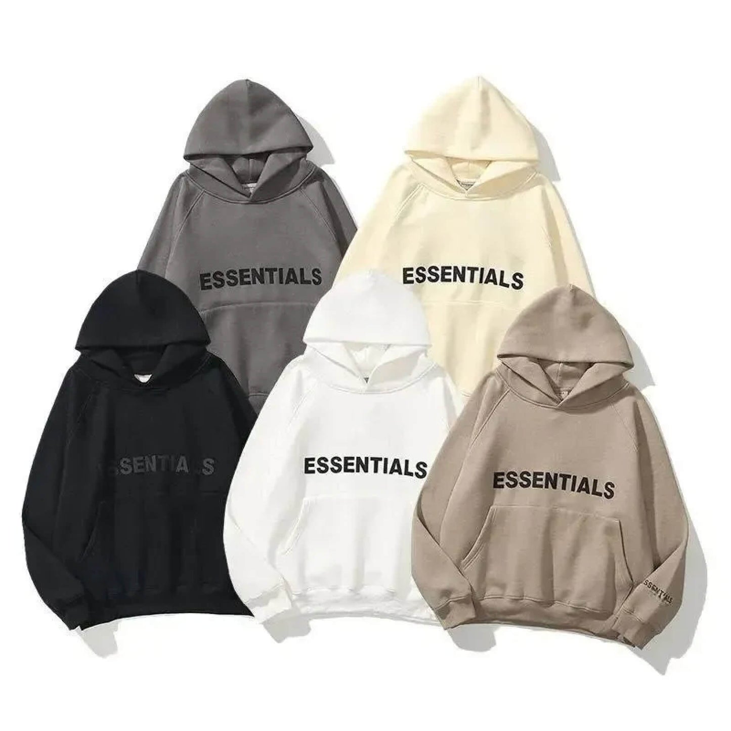 Essentials hoodie stickad tröja för män, varm moderiktig tröja Essentials