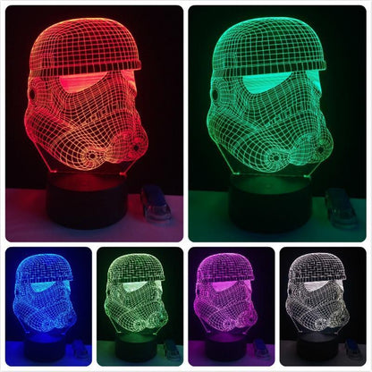 3D Lamp with 7 Colors - Balma Home