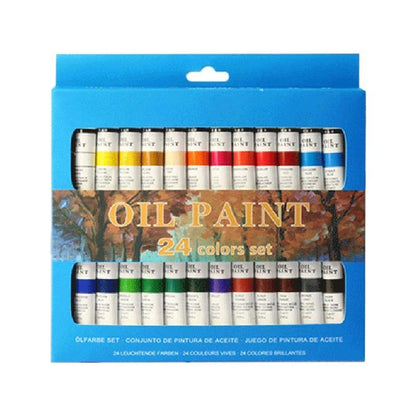 Professional Trough Starter 24 Color Oil Paint Set