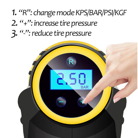 120W Car Air Compressor Handheld USB Rechargeable Electric Inflator Pump