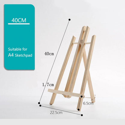 Malstaffelei für Tischplatte aus Holz im A4-Format