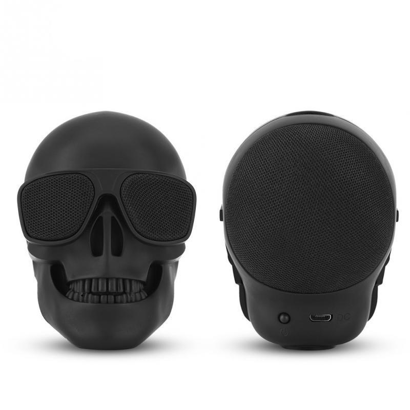 Schwarzer Totenkopf-Lautsprecher, Bluetooth-Stereo-Lautsprecher