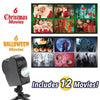 Image of Christmas Window Wonderland Animated Movie Projector - Balma Home