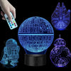 Image of 3D Lamp with 7 Colors - Balma Home