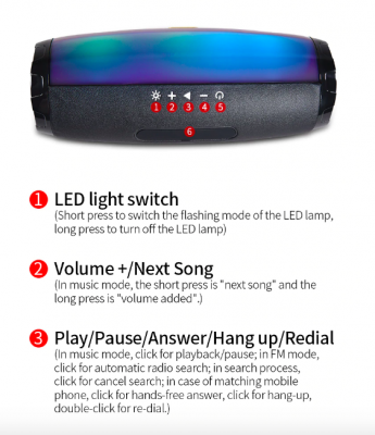 Bluetooth-LED-Lautsprecher