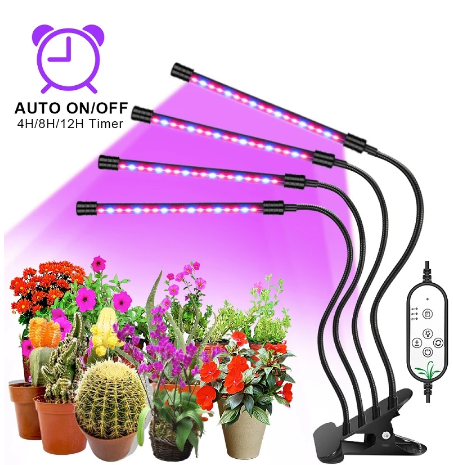 USB-LED-Wachstumslicht, Vollspektrum-Fitolampe mit Steuerung für Pflanzen, Sämlinge