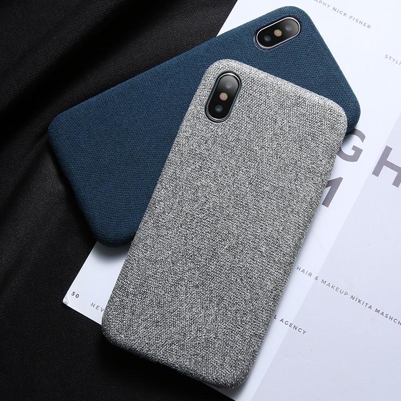 iPhone X Soft Touch Fabric Case