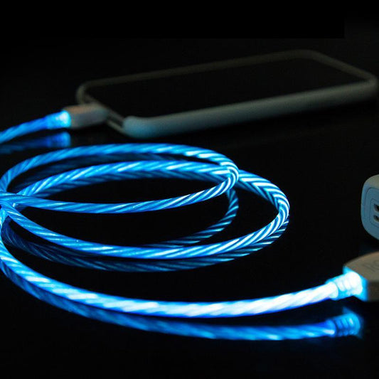 LED-fließendes, leuchtendes Telefon-Ladekabel