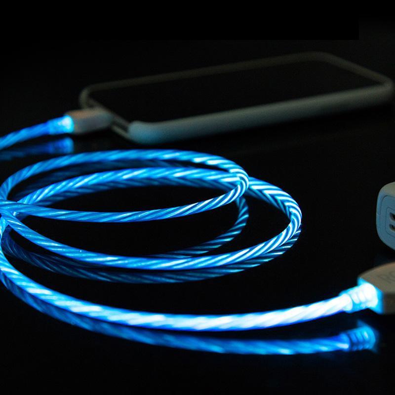 LED Flowing Luminous Phone Charging Cable