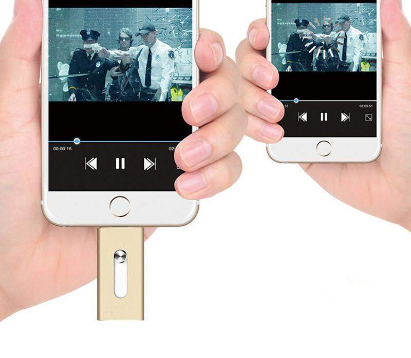 iOS-Flash-USB-Laufwerk für iPhone und iPad + kostenloses Kabel 