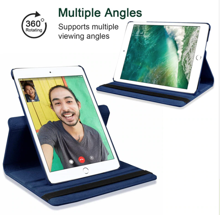 360 Degrees Rotating Smart Magnetic Apple iPad Leather Case Cover - Balma Home
