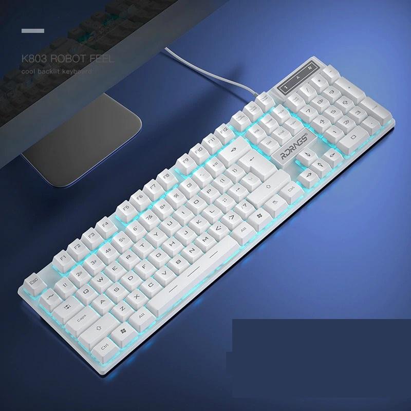 Kabelgebundene mechanische Gaming-Tastatur mit Hintergrundbeleuchtung