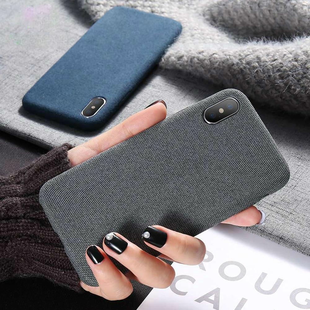 iPhone X Soft Touch Fabric Case
