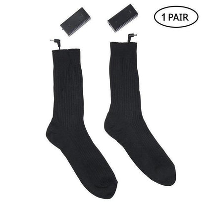 Beheizte Socken aus Baumwolle, elektrisch, wärmend, für den Winter, batteriebetriebene Socken